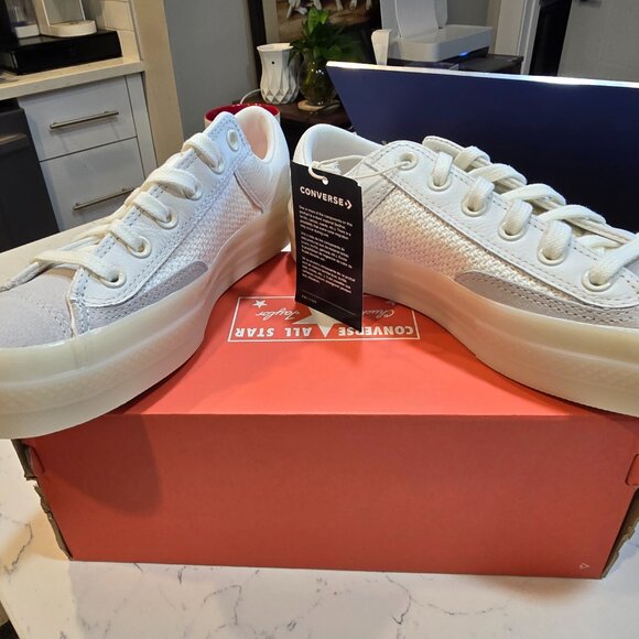 Converse Chuck 70 Marquis Ox Women's Size 8 Vintage White-Fossilized [A07453C] - Picture 3 of 8